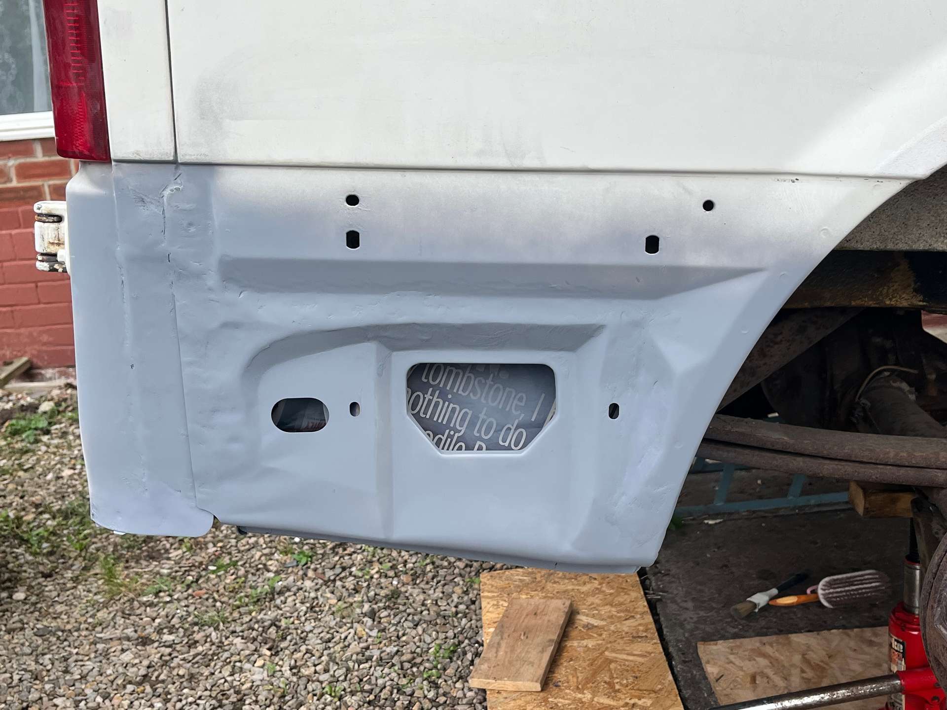 Primered ready for white paint