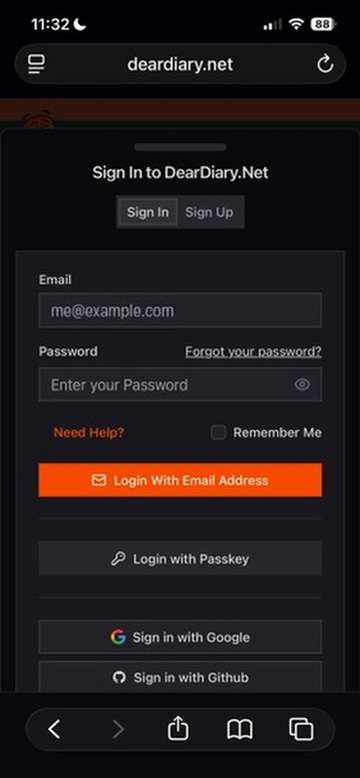 Login Screen and Other Popups