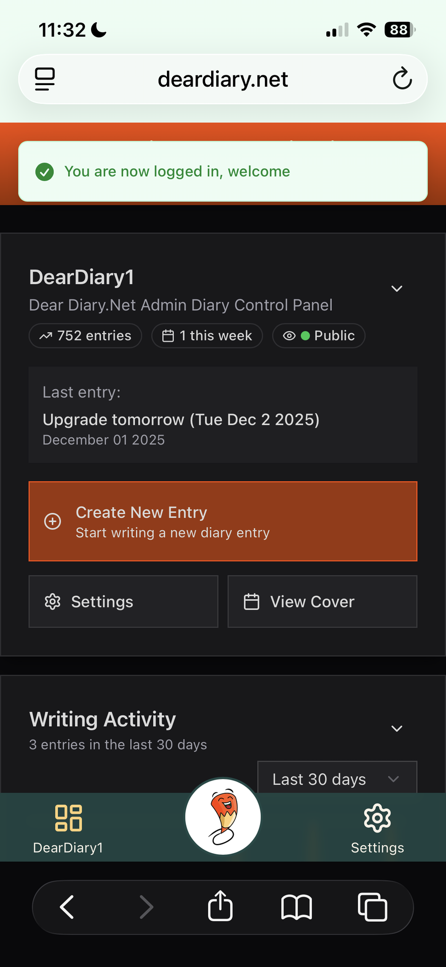 New bottom button bar