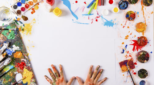 Messay Hands Making Art
